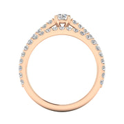 1.00ctw Diamond Engagement Ring Bridal Set in 10k Rose Gold