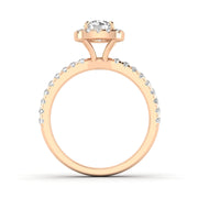 1.00ctw Diamond Halo Engagement Ring in 14k Rose Gold (J-K, I2-I3)