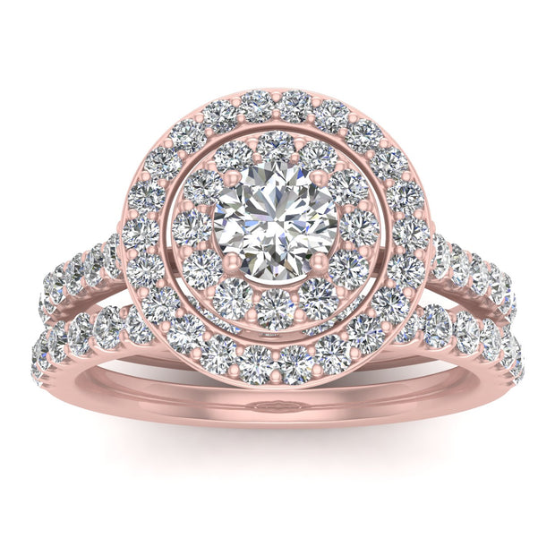 1.00ctw Diamond Bridal Set in 10k Rose Gold
