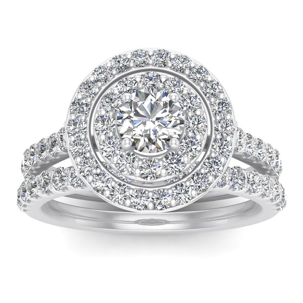 1.00ctw Diamond Bridal Set in 10k White Gold