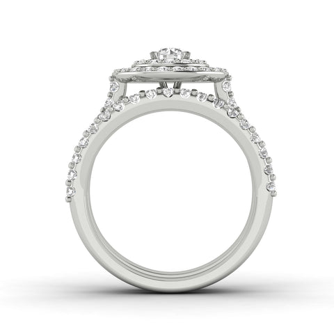 1.00ctw Diamond Bridal Set in 10k White Gold