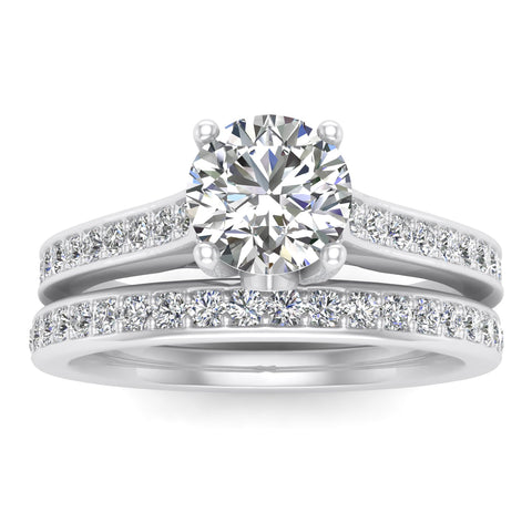 5/8 Carat TW Diamond Bridal Set in 10k White Gold (G-H Color, I1