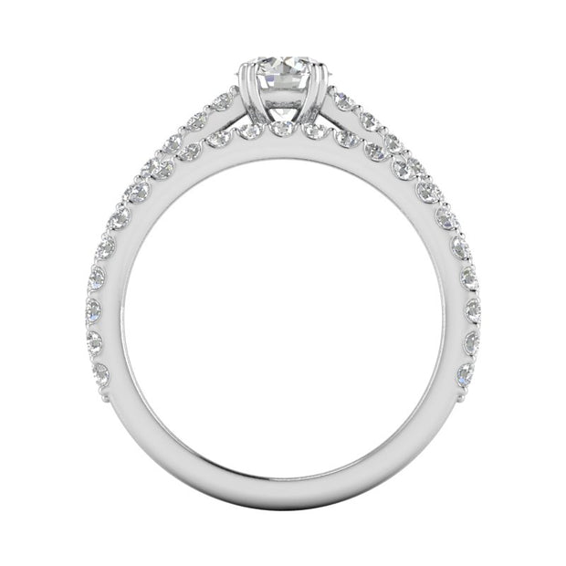 1.50ctw Diamond Engagement Ring Bridal set in 14k White Gold