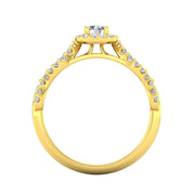 Certified 3/4 Carat TW Diamond Infinity Engagement Ring in 10k Yellow Gold