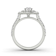 1.00ctw Diamond Halo Engagement Ring in 10k White Gold