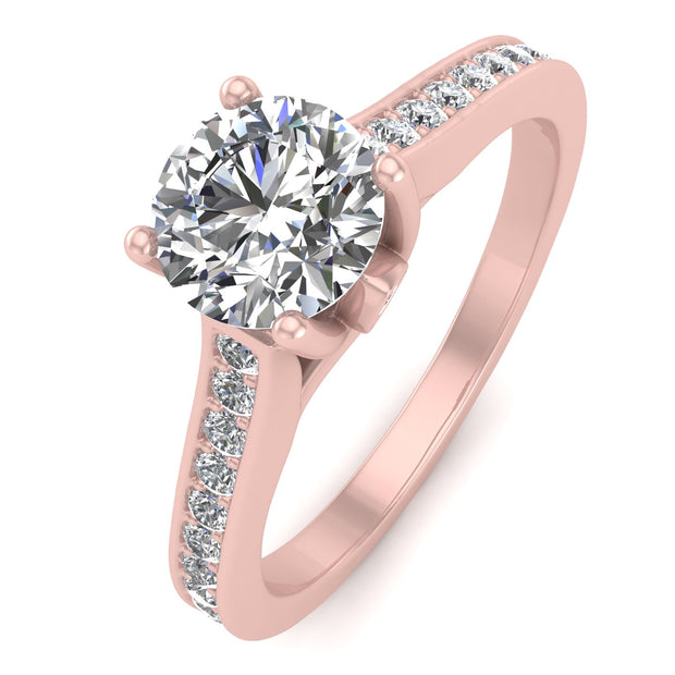 1/2ctw Diamond Engagement Ring in 10k Rose Gold