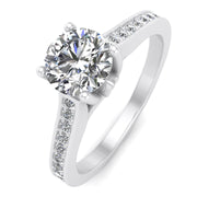 1/2ctw Diamond Engagement Ring in 10k White Gold