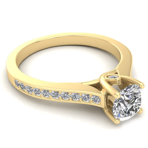 1/2ctw Diamond Engagement Ring in 10k Yellow Gold