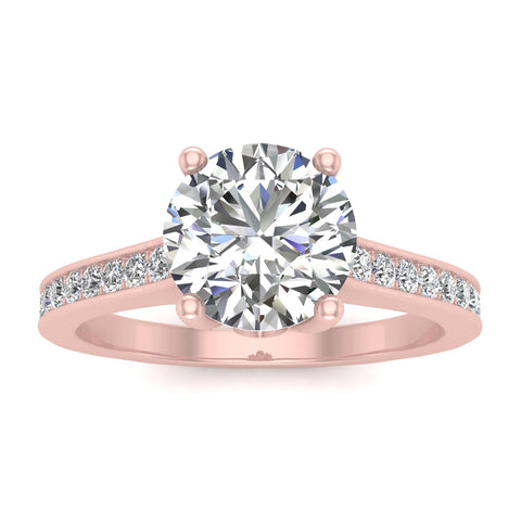 3/4ctw Diamond Engagement Ring in 10k Rose Gold