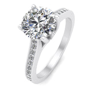 3/4ctw Diamond Engagement Ring in 10k  White Gold