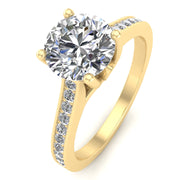 3/4ctw Diamond Engagement Ring in 10k  Yellow Gold