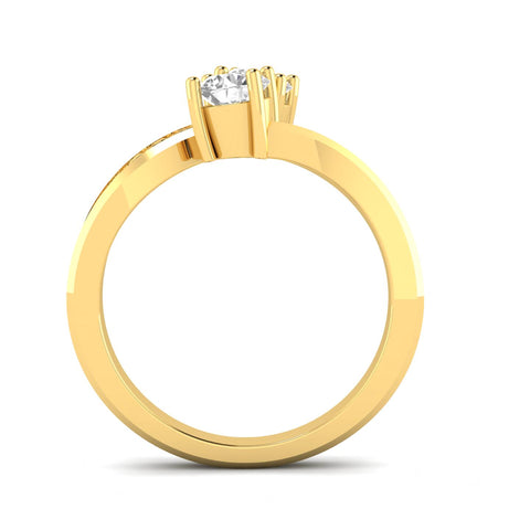 1.00ctw Diamond Two Stone Ring in 10k Yellow Gold