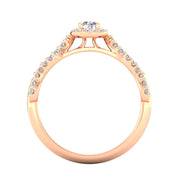 Certified 1/2 Carat TW Diamond Infinity Engagement Ring in 10k Rose Gold