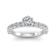 Certified 2.00ctw Diamond Solitaire Engagement Ring in 14k White Gold