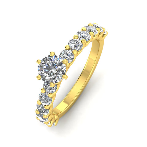 Certified 2.00ctw Diamond Solitaire Engagement Ring in 14k Yellow Gold