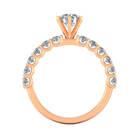 Certified 1.50ctw Diamond Solitaire Engagement Ring in 14k Rose Gold