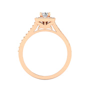 1/2 Carat TW Women's Diamond Engagement ring in 10k Rose Gold