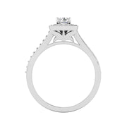 1/2 Carat TW  Women's Diamond Engagement ring in 10k White Gold