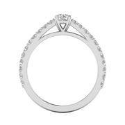3/4ctw Diamond Engagement Ring in 10k White Gold