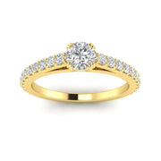 3/4ctw Diamond Engagement Ring in 10k Yellow Gold