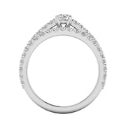 1.00ctw Diamond Engagement Ring Bridal Set in 10k White Gold (G-H, I2-I3, 1.00ctw)