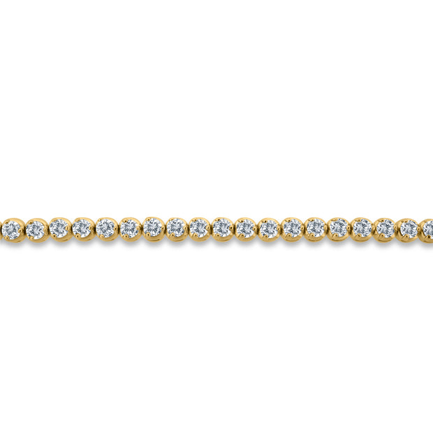 4.00 Carat TW Diamond Tennis Bracelet in 14k Yellow Gold (J-K, I2-I3)