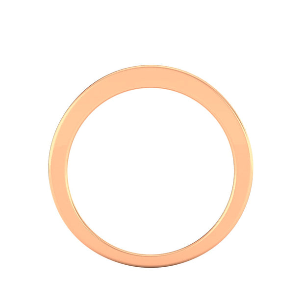 1/2 Carat TW Diamond Channel Wedding Band in 10k Rose Gold