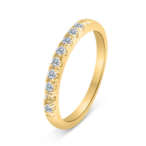 1/5ctw Diamond Wedding Band in 10k Yellow Gold (J-K, I2-I3)