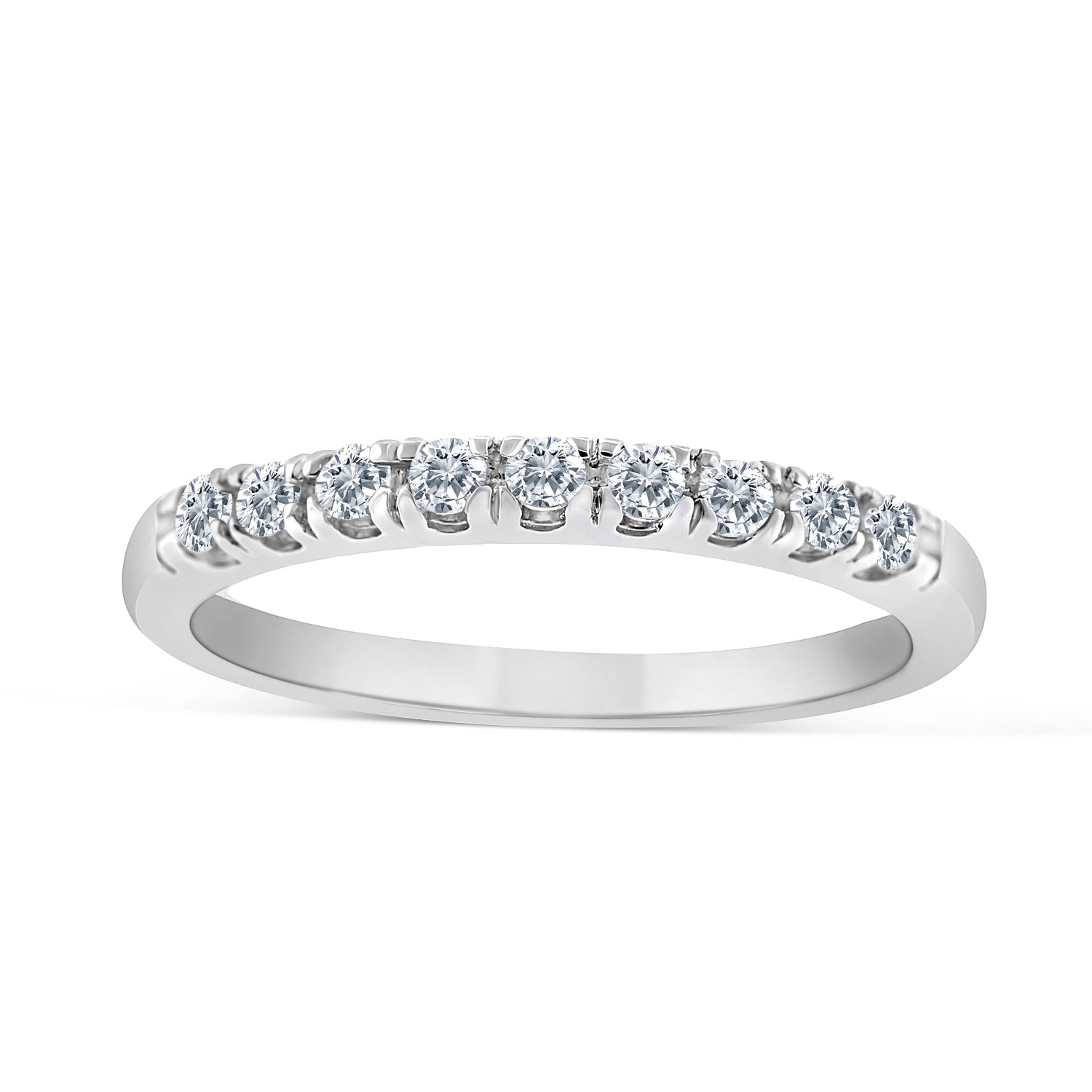 1/5ctw Diamond Wedding Band in 10k White Gold (J-K, I2-I3