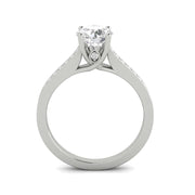 1/2ctw Diamond Engagement Ring in 10k White Gold (J-K, I2-I3)