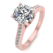 3/4ctw Diamond Engagement Ring in 10k Roes Gold (J-K, I2-I3)