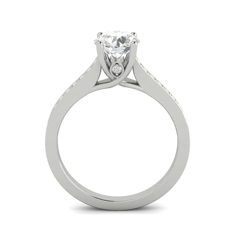 3/4ctw Diamond Engagement Ring in 10k  White Gold (J-K, I2-I3)