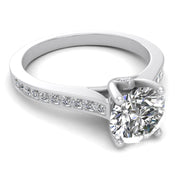 3/4ctw Diamond Engagement Ring in 10k  White Gold (K-L, I2-I3)