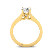 3/4ctw Diamond Engagement Ring in 10k Yellow Gold (J-K, I2-I3)