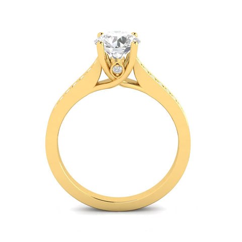3/4ctw Diamond Engagement Ring in 10k Yellow Gold (K-L, I2-I3)