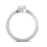 1/2 Carat TW Diamond Two Stone Ring in 10k White Gold (J-K, I2-I3)