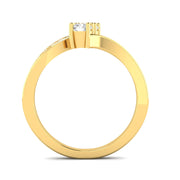 1/2 Carat TW Diamond Two Stone Ring in 10k Yellow Gold (K-L, I2-I3)