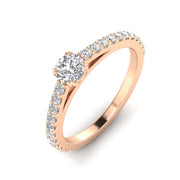 3/4ctw Diamond Engagement Ring in 10k Rose Gold (K-L, I2-I3)