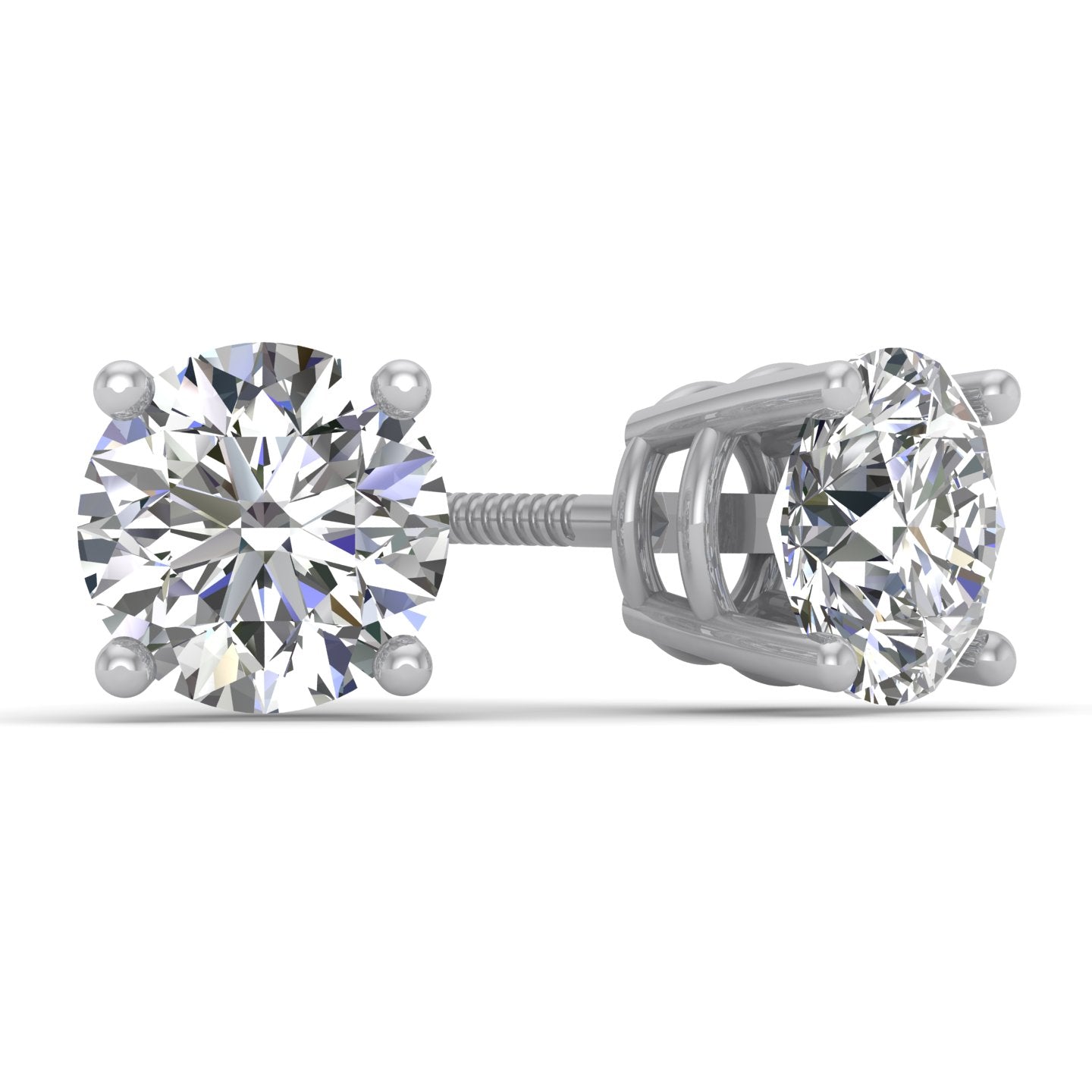   Essentials Certified 14K White Gold Diamond Stud Earring  with Screw Back and Post (0.25 cttw, J-K Color, I1-I2 Clarity) (previously   Collection) : Clothing, Shoes & Jewelry
